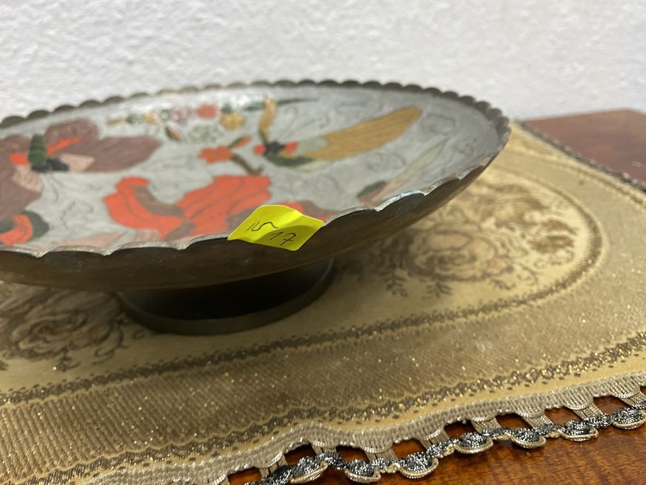 Немска фруктиера с рисуван месинг