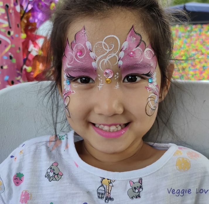 Аквагрим + блеск тату