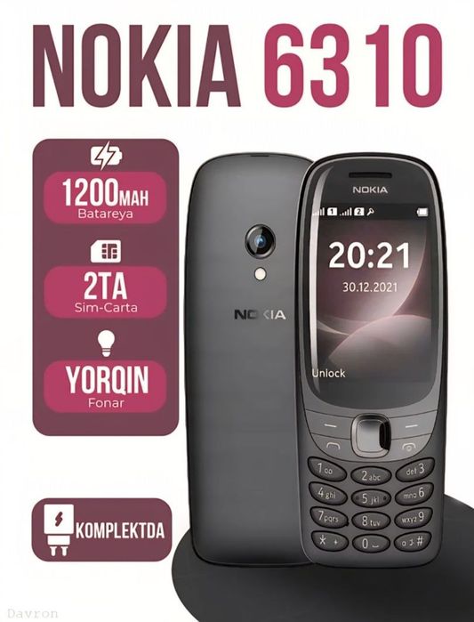 Nokia 2720, 2660, 6310, 6300, Liguwkali Knopkali telefonla arzonli