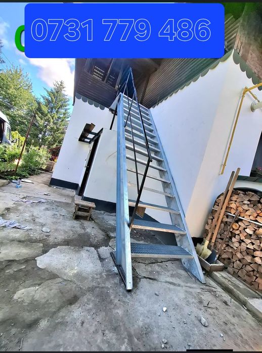 Scări zincate metalice