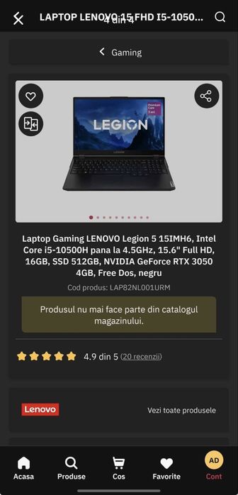 Lenovo Legion i5 RTX 3050