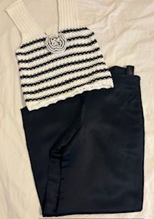 Massimo dutti pantaloni satinați amestec in, navy.