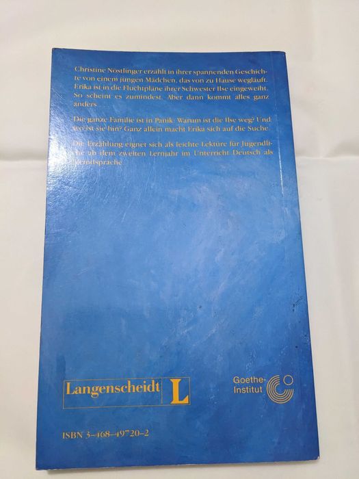 Christine Nöstlinger - Die Ilse ist weg, lectura pt DaF