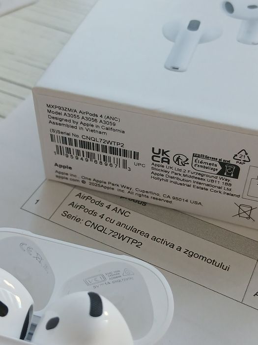 AirPods 4 ANC – folosite rar, stare excelentă
