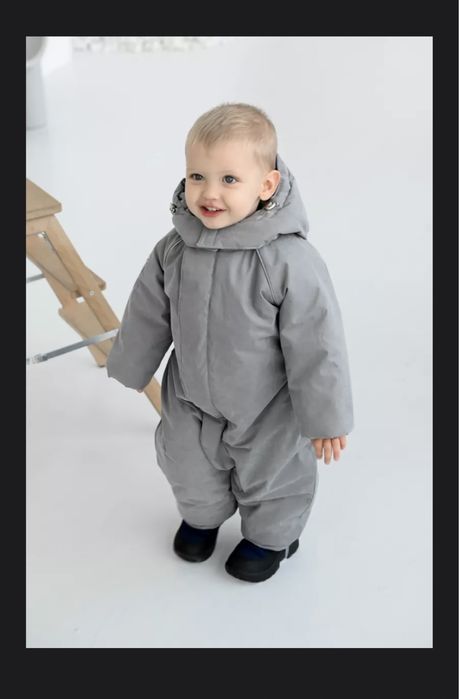 Демисезонный комбинезон, б/у, р. 98