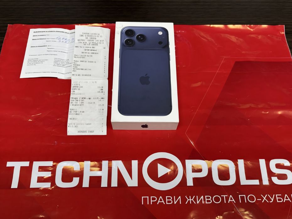 512GB iPhone 17 Pro Max Гаранция Технополис 2027г. Blue | Син