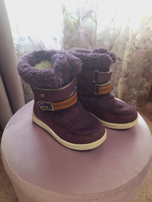 Сапоги, демисезонние, тёплые Аляски дутые на девочку