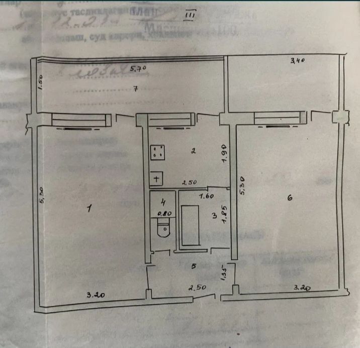 3-комн. квартира, 60 м², Мирзо-Улугбекский район