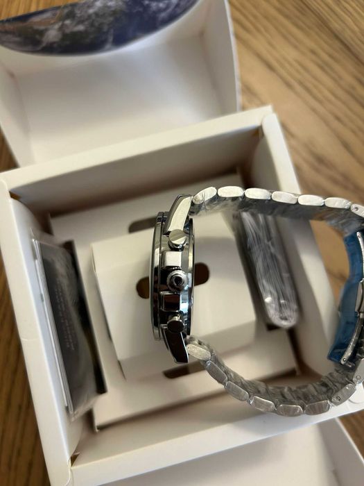Ceas Omega Speedmaster – NOU, cutie + acte, model alb/albastru