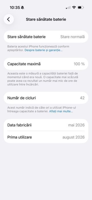 Vând iPhone 17 256Gb Lavander ca nou