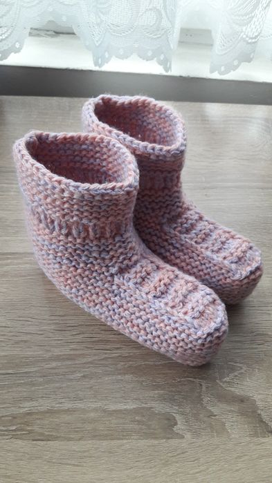 Детски, дамски и мъжки плетени вълнени чорапи/терлици