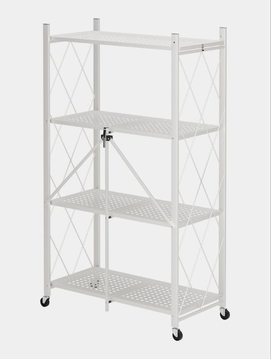 Металлическая стеллаж на колёсах, стелаж, полка