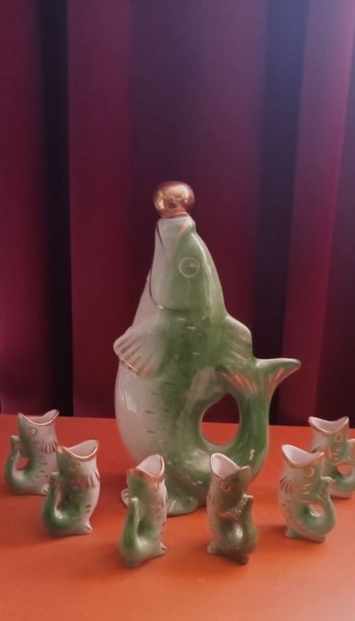 Коллекция рюмки-рыбки СССР.