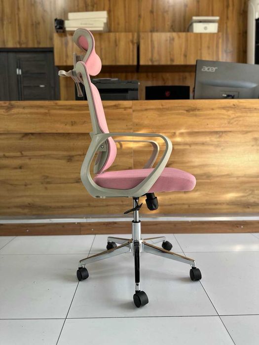 Кресло для офиса и дома - PRICHER синий и розовый