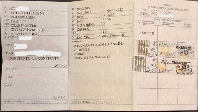 VW T5 2.5 diesel, inaltat, camper minimal 2 locuri, AC, schimb cu rulota