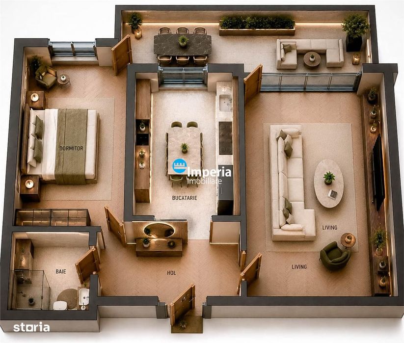 Apartamente Noi Bucium, 2 cam, Proiect Boutique, Zona Verde — fotografia 3