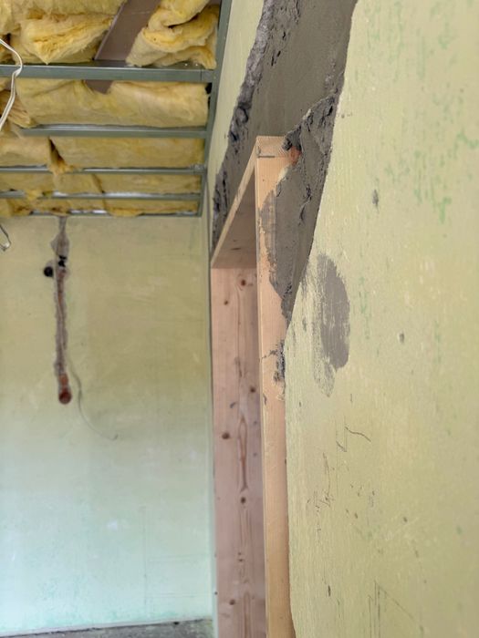 Гипсокартон усвояване на тераса , мебели и боядисване