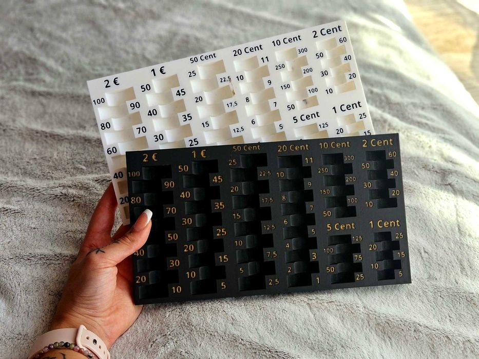 Монетник Евро монети с износоустойчив текст и цифри / Euro Cent Coins