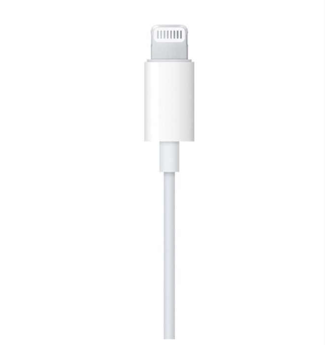 Слушалки с микрофон Apple - EarPods, Lightning Connector, бели