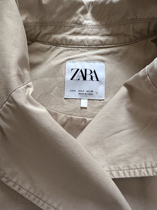 Къс тренч/тренчкот/шлифер Zara, XS размер, бежов цвят