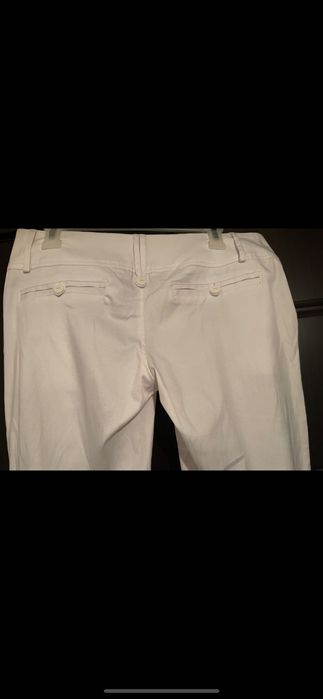 луксозен модерен бял есененпанталон стил лукс и класа топ хит М М/Л Л