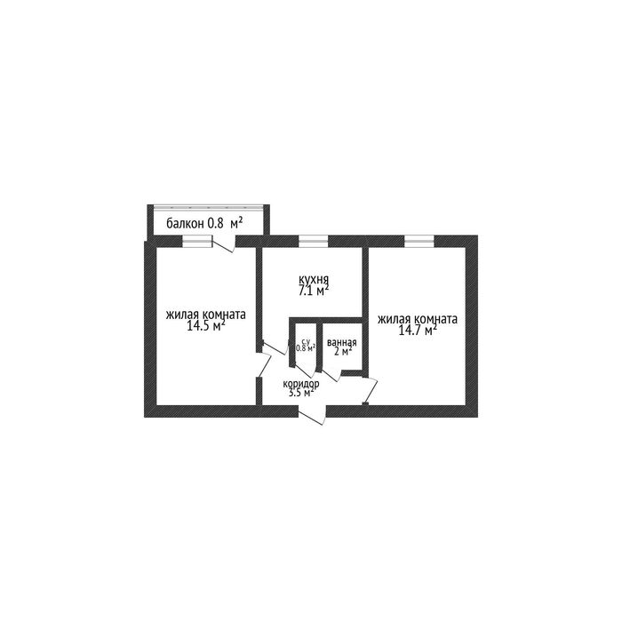 2 к.кв. по ул.Гришина
