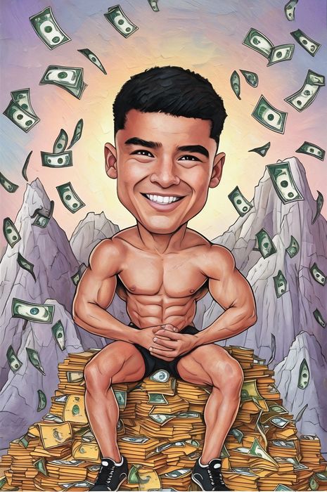 Карикатура за мъж