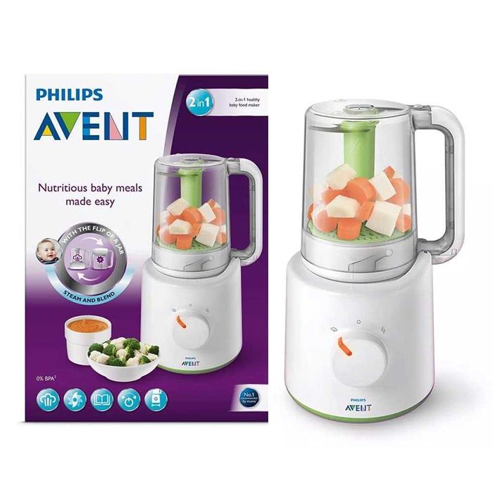 Комбиниран уред за готвене на пара и блендер Philips Avent
