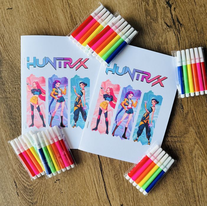 Книжки за оцветяване Kpop demon hunters Ловци на демони