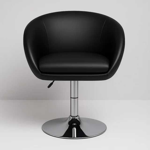 Scaun coafor royal negru, reglabil pe inaltime