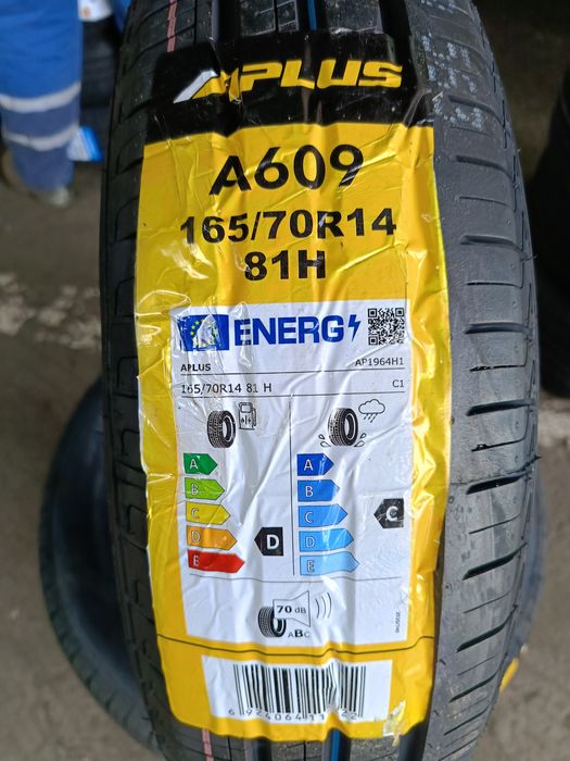 НОВИ ЛЕТНИ -14цола-165/70-1бр.-83лв."APLUS"-,с монтаж и баланс