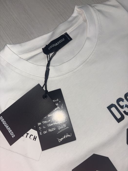 Tricou alb dsquared