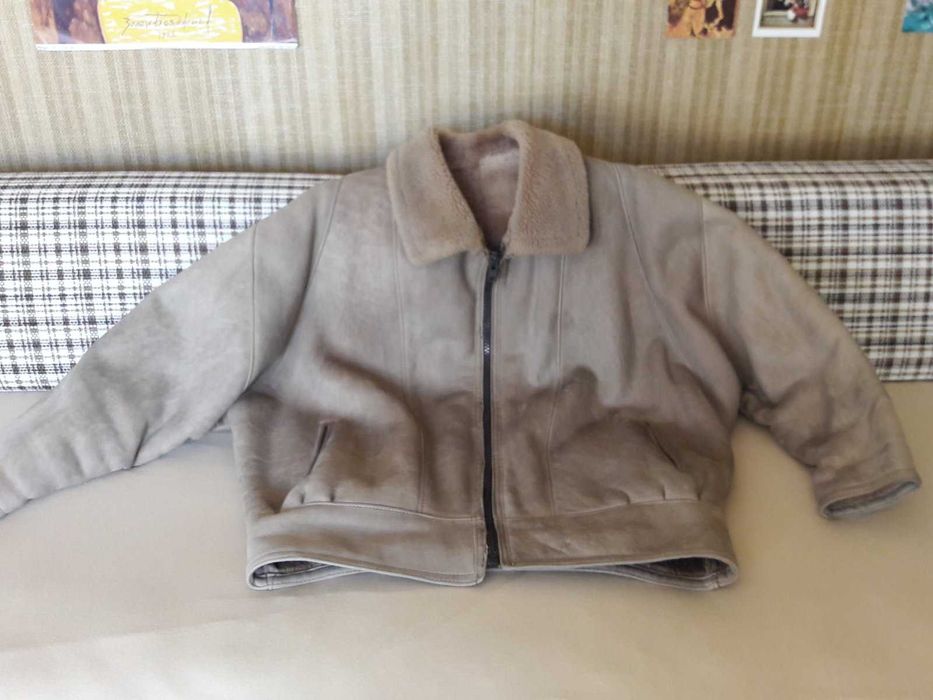 Луксозно палто от бизъм, сем. норки. Кожух унисекс реглан ръкави.