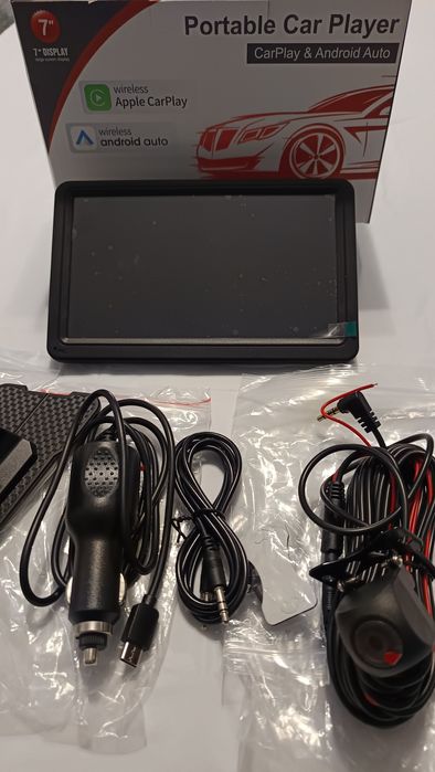 Преносим автомобилен мултимедиен плейър – CarPlay & Android Auto (7")