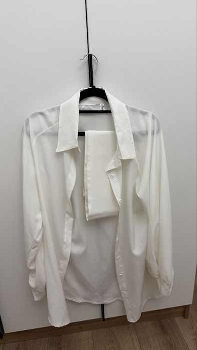 Рубашка платье с поясом