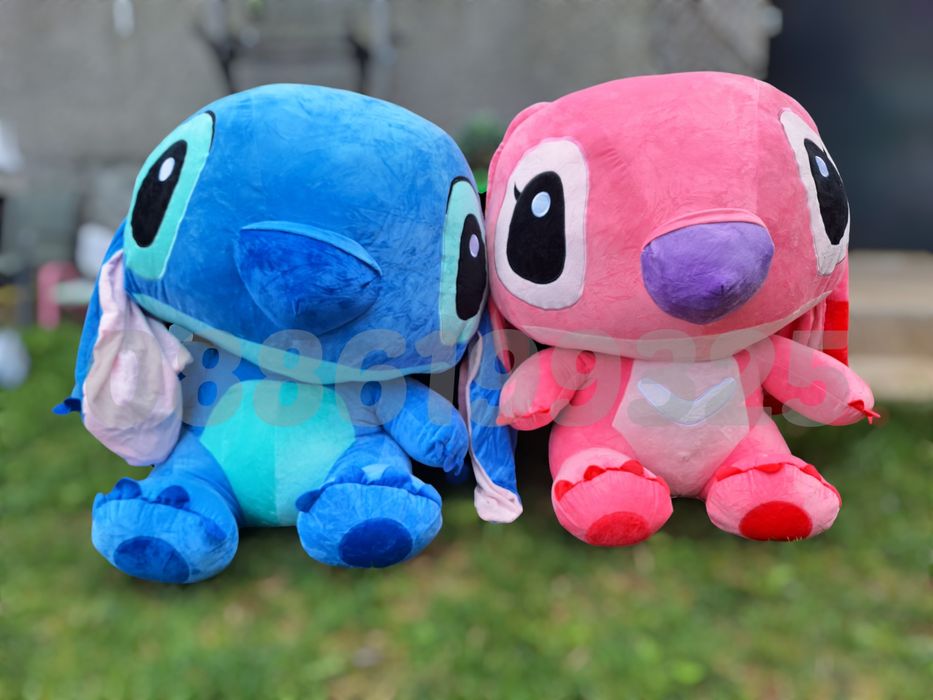 Голям плюшен Стич, 100см Лило и Стич плюшени играчки 1м Стич