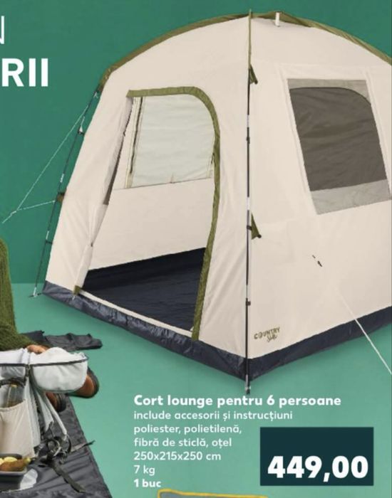 Cort 6 persoane nou nefolosit