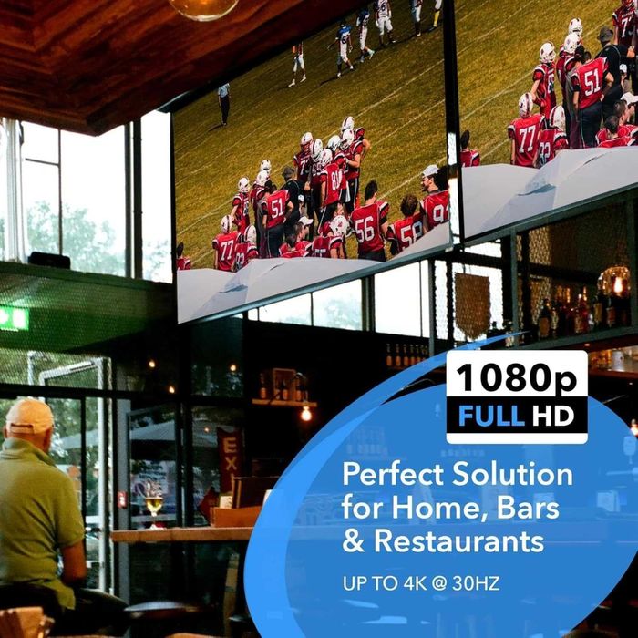 Ozvavzk 4K HDMI Splitter 1 in 4 Out, 4 Monitoare, Suport 4K UHD