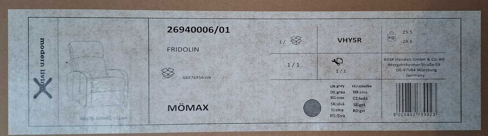 Два броя Фотьойл Momäx, нов неразопакован