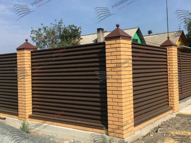 Забор жалюзи еврожалюзи