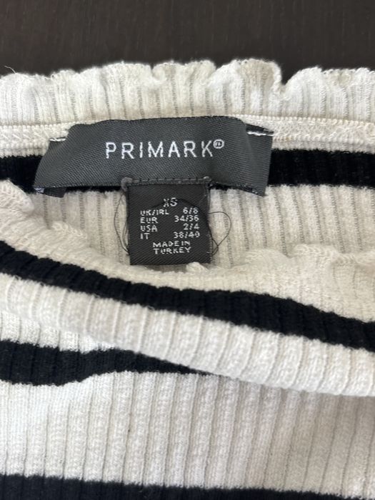 Bluza pe umeri alb negru, Primark