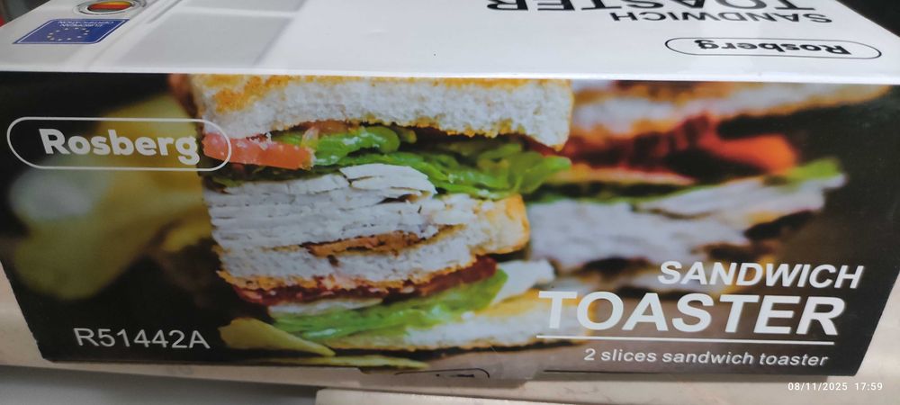 Сандвич тостер за 2 филийки