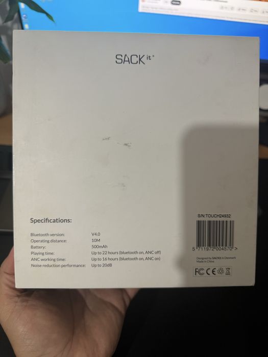 Casti Bluetooth SACKit Touchit sigilate