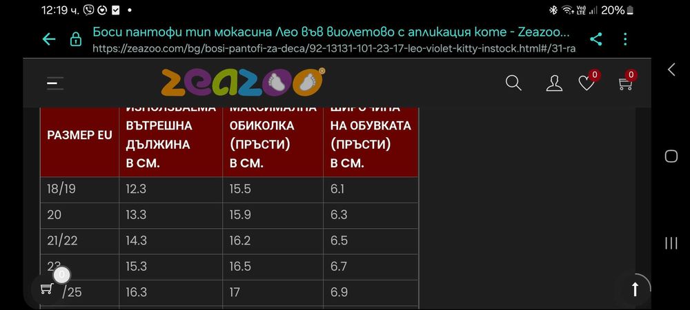 Боси пантофки Zeazoo