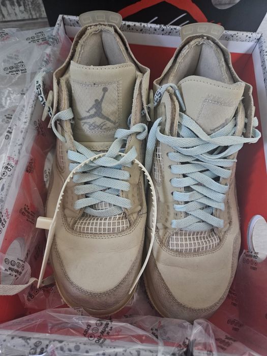 Маратонки Jordan 4 retro off-white “sail”;
