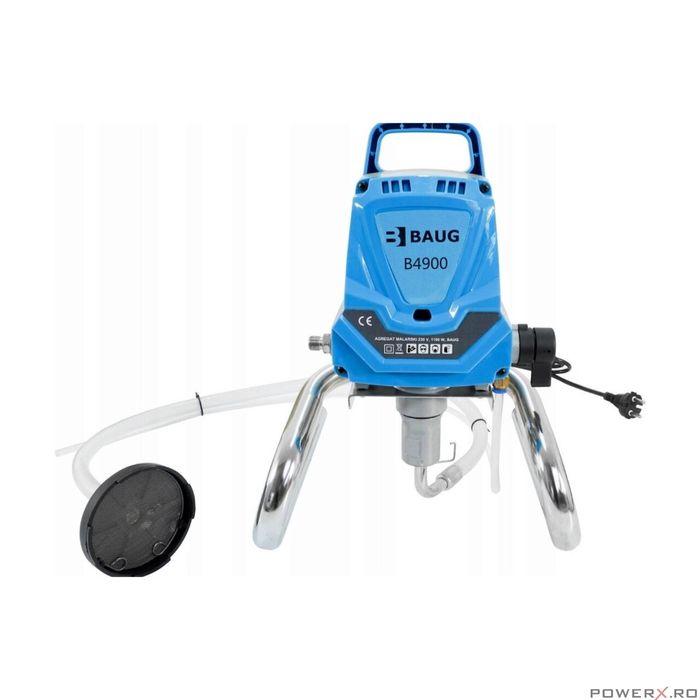 Pompa Airless pentru Vopsit Zugravit, cu Vopsea, Lavabila, Lac Baug