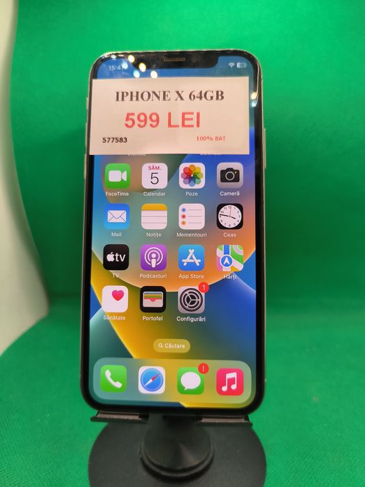 Iphone x 64GB 100% bat•Amanet Lazar Crangasi•57758