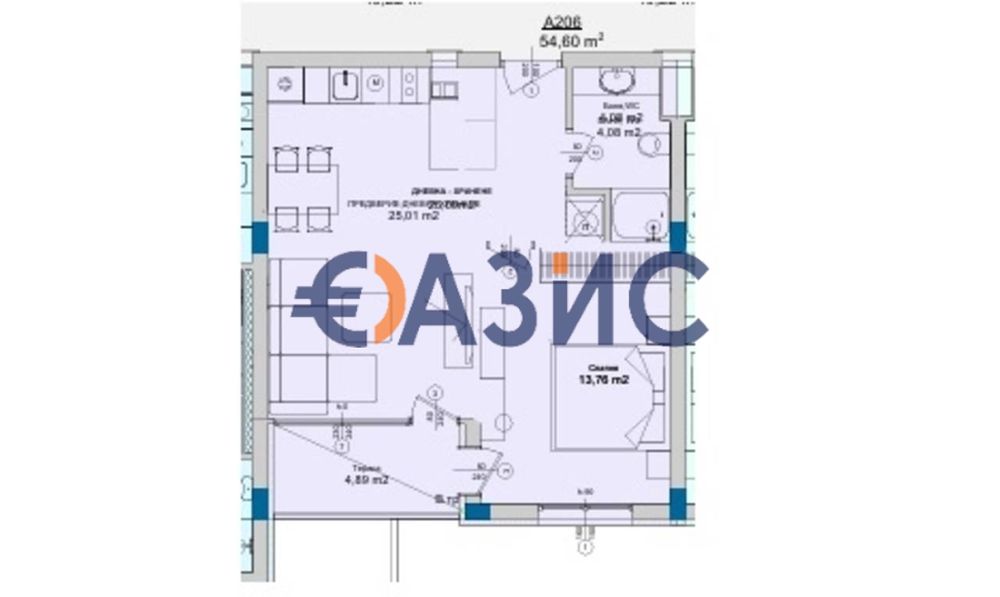 Продава се Двустаен апартамент в Свети Влас - 64 кв.м за 2112 €/кв.м - Снимка #11