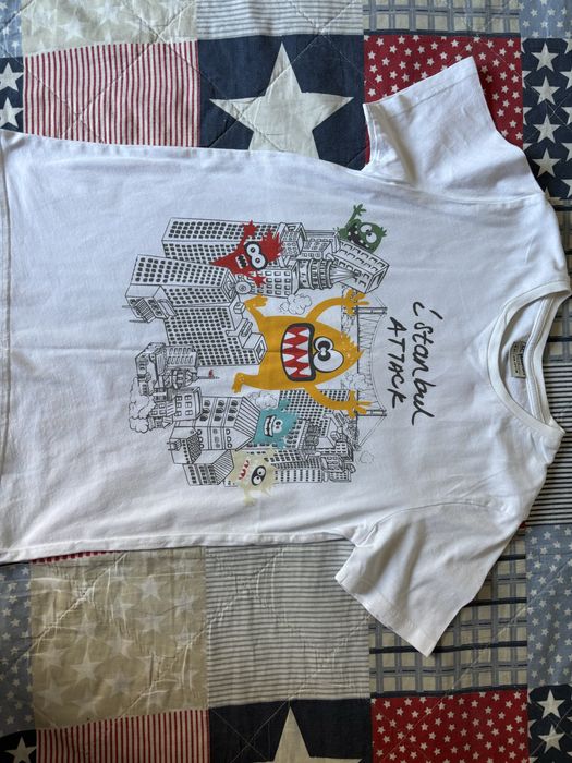 Tricou alb, marca Lc Waikiki, marime 128-134, Name It 10 ani