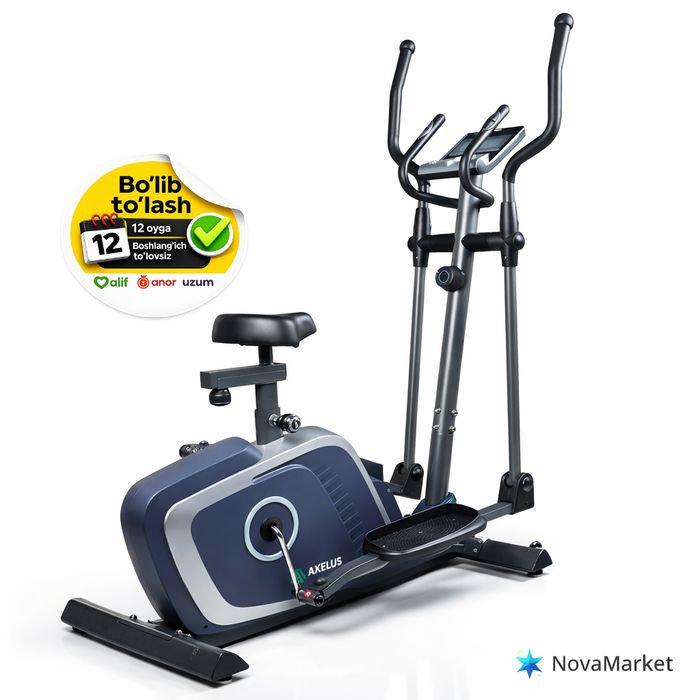 Эллиптический тренажёр Axelus lija AX0030 для дома до 140 кг

• Соврем